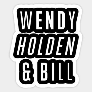 Wendy Holden and Bill Sticker